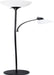 LF2000-BLK Mother-Daughter Floor Lamp with Reading Light, Black