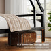 Reinforced Structural Industrial Steel Black Bunk Bed