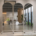 71"X24" Arched Full Length Rolling Mirror on Wheels