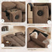 65 Inches Durable Convertible Sleeper Sofa ChocolateBrown