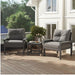 3-Piece HDPE Outdoor Patio Furniture Conversation Set