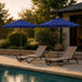 9FT Patio Umbrella, Outdoor Table Umbrella with Rope Pulley Lift, 3 Adjustable Heights, Market Umbrellas for Backyard, Pool and Deck, UPF50+