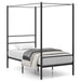 Twin/Full/Queen Size Metal Canopy Bed Frame with Slat Support