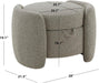 Couture Collection Danianna Light Brown Boucle Storage Ottoman (Fully Assembled)