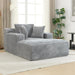 Oversized Chaise Lounge With Deepseat Corduroy Upholstery