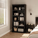5 Tier Farmhouse Bookcase, 67.4" Tall Book Shelf with Storage