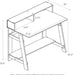 Simplistic a Frame Computer Desk, 17.9"D X 31.6"W X 35.5"H, Columbia Walnut