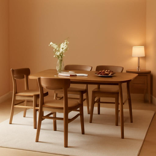 Solid Wood Extendable Dining Table for 4-8 People with Seamless Extension from 47.2 to 63 Inches, Easy Assembly, Expandable Tables for Small Spaces, Dining Room, Kitchen, Living Room, Walnut