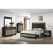 5-Piece Contemporary Wood Queen Bedroom Set in Light Brown/Gray