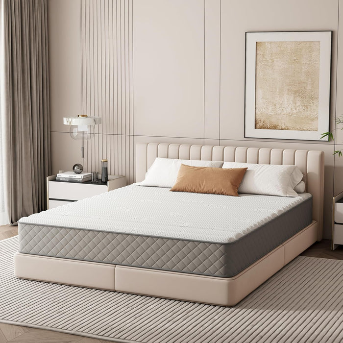 Full 10 Inch Hybrid Mattress With Cooling Gel Memory Foam
