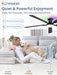 Smart Ceiling Fan Wireless App Control Matte Black Indoor