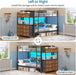TwinOverTwin Steel Construction Bunk Bed With Storage