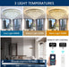 LED Crystal Chandelier With Remote Dimmable Lighting