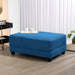 Corduroy Ottoman for Sectional Sofa, Navy