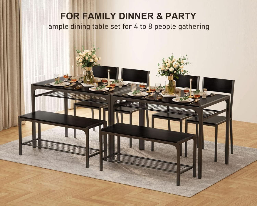 4-Piece Dining Table Set for 4, Kitchen Table