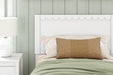Signature Design by Ashley Hallityn Casual Twin Panel Platform Bed, Foundation or Box Spring Not Needed, White