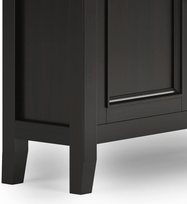 36 Inch Hickory Brown Storage Cabinet With Drawers