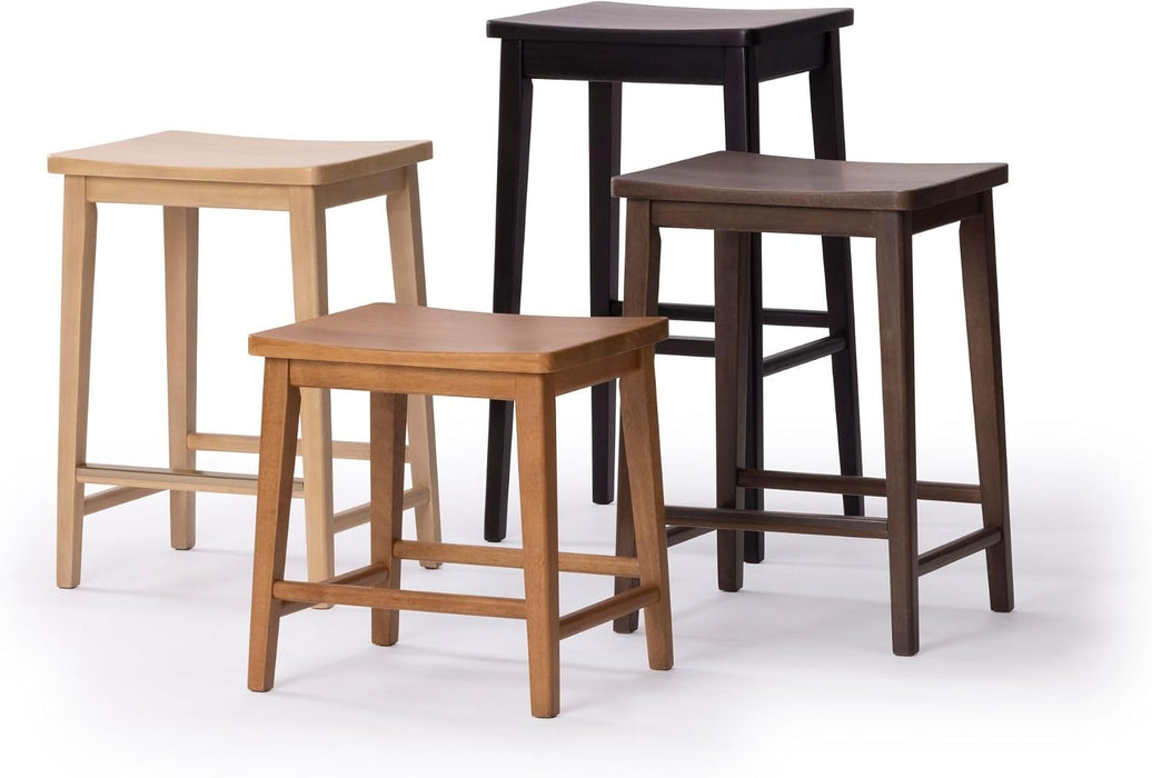 Smythe Bar Stool, Counter Height, Set of 2, Blonde | Minimalist Design, Low-Voc Finishes, Easy Assembly, Smart Style