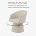 Swivel Dining Chairs Modern Accent Armchair Side Deskchair for Diningroom Vanity Bedroom Livingroom Reading Room,Linen,4 PCS