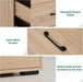 12 Drawers Dresser for Bedroom, 63" Wood Dresser with Power Outlet, LED Lights and Deep Drawers, Wide Chest of Drawers, Modern Minimalist Closet Dressers for Kids Bedroom, Living Room, Nursery, Oak