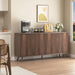 59.2" Buffet Sideboard Cabinet with Storage, Modern Accent Credenza with Adjustable Shelves, 31" H Wood Coffee Bar Console Table for Living Room Kitchen Dining Room TV Hallway, Walnut