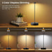 Set of 2 LED Cordless Table Lamp, Rechargeable Battery Operated Dimmable Restaurant Table Lamp, 6000Mah, Outdoor Patio Black