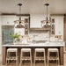 15.7 Inches Farmhouse Chandelier Five Light Dining