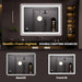 48"X36" LED Bathroom Mirror Black Framed