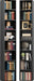 Bookshelf 8 Tier Set of 2, Tall Narrow Book Shelf, Corner Bookcase