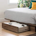 Holland Platform Bed (54/60''), Full/Queen, Natural Walnut