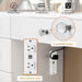 White Vanity Table With Illuminated Mirror Drawers
