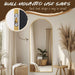 Arched Full Length Mirror, 56"X15" Gold Metal Frame Floor Mirror for Bedroom Living Room, Freestanding/Wall Mount/Leaning