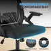High Back Mesh Office Chair with Adjustable Headrest, Black