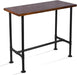 DIY Industrial Design Pipe Dining Table Casual Pub BAR Laptop Table Modern Studio Wood and Metal Rectangular Dining Table Homeoffice Desk Breakfast High Bar Table Brown Desktop 47.3" × 23.6"