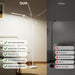 LED Floor Lamp Reading Light Gooseneck SeventySevenPointFiveInchesTall