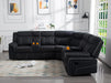 Manual Reclining Sectional Sofa with Storage & Cup Holders