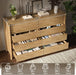 55" Wide 8 Drawer Dresser for Bedroom with Solid Wood Legs