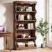 70 Inches Tall DisplayBookcase Featuring Curved Edges