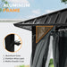 12'X12' Outdoor Hardtop Gazebo, Aluminum Gazebo with Double Galvanized Steel Roof, Curtains and Netting for Patio, Backyard, Deck, Lawn, Easy Assembly (Grey)