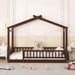 Montessori Floor Twin Bed Kids NoBoxSpring WalnutFinish