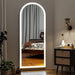 56"X21" LED Arched Mirror Full Length with Dimmable Lights