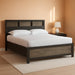Signature Design by Ashley Jonnifer King Bed Frame with Bookcase Headboard, Storage Cubbies, Engineered Wood and Decorative Laminate, Bedroom Use, Warm Gray and Matte Black