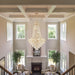 Crystal Chandelier 12 Lights 36Inches Gold Pendant