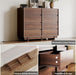 8 Drawer Walnut Dresser for Bedroom, 53" Wide Mid Century Modern Dresser