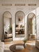 Full Length Mirror, Arched Floor Mirror Freestanding, Floor Standing Full Body Mirror with Stand for Bedroom, Hanging Mounted for Living Room Cloakroom
