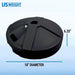 US Weight Durable 50 Lbs. Umbrella Base Designed to Be Used with a Patio Table in Black