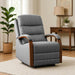 FLEXISPOT Dual Motor Power Lift Recliner Chair for Elderly, Electric Lay Flat Reclining Chair with Massage & Heat, Side Pockets, Fabric Single Sofa for Living Room