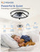 Low Profile Ceiling Fans with Lights, Flush Mount Modern Ceiling Fan and Remote Control, 20" LED Ceiling Fans, Stepless Dimmable 3 Colors and 6 Speeds (Black, 20")