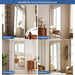 Full Length Mirror 65"X24" Arched Floor Standing Large Mirrors Full Body Mirror with Stand - with Aluminum Frame for Bedroom Living Room, Black
