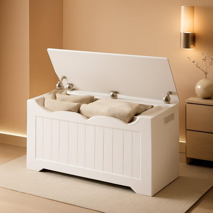 43.3 Inch LiftTop Storage Chest SolidWoodConstruction